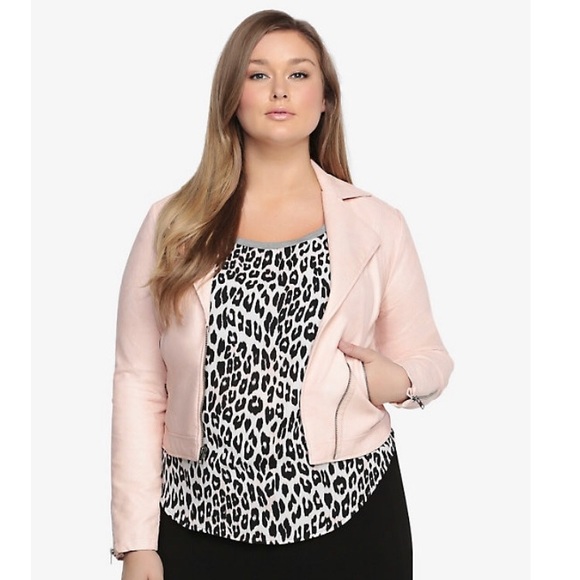 torrid pink moto jacket